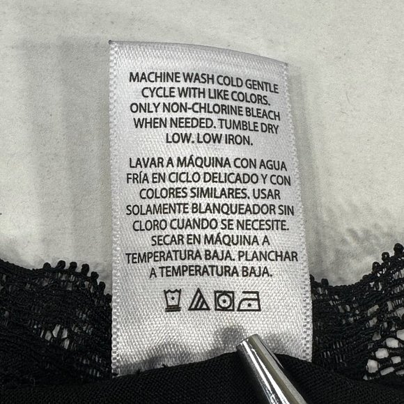 George Women's Size 7 Large Panty Cheeky Lace Waist Leg Openings Black New - Picture 4 of 10